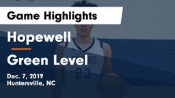 Hopewell  vs Green Level  Game Highlights - Dec. 7, 2019