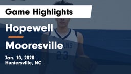 Hopewell  vs Mooresville  Game Highlights - Jan. 10, 2020