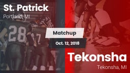 Matchup: St. Patrick High Sch vs. Tekonsha  2018