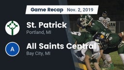 Recap: St. Patrick  vs. All Saints Central  2019