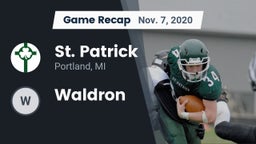Recap: St. Patrick  vs. Waldron 2020