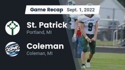 Recap: St. Patrick  vs. Coleman  2022