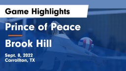 Prince of Peace  vs Brook Hill   Game Highlights - Sept. 8, 2022