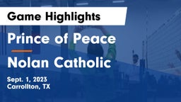 Prince of Peace  vs Nolan Catholic Game Highlights - Sept. 1, 2023