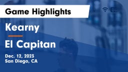 Kearny  vs El Capitan  Game Highlights - Dec. 12, 2023