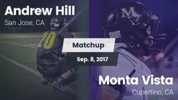 Matchup: Andrew Hill High Sch vs. Monta Vista  2017