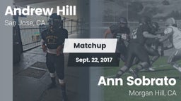 Matchup: Andrew Hill High Sch vs. Ann Sobrato  2017