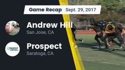 Recap: Andrew Hill  vs. Prospect  2017