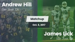 Matchup: Andrew Hill High Sch vs. James Lick  2017