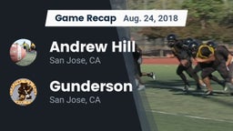 Recap: Andrew Hill  vs. Gunderson  2018