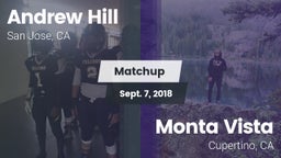 Matchup: Andrew Hill High Sch vs. Monta Vista  2018