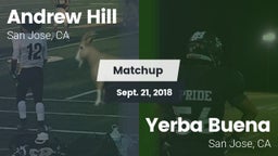 Matchup: Andrew Hill High Sch vs. Yerba Buena  2018