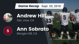 Recap: Andrew Hill  vs. Ann Sobrato  2018