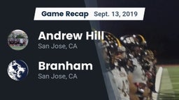 Recap: Andrew Hill  vs. Branham  2019