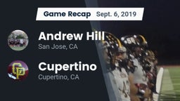 Recap: Andrew Hill  vs. Cupertino  2019