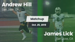 Matchup: Andrew Hill High Sch vs. James Lick  2019