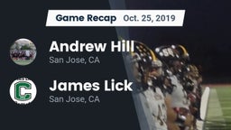 Recap: Andrew Hill  vs. James Lick  2019