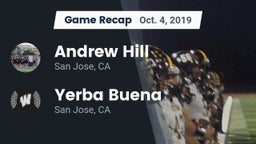 Recap: Andrew Hill  vs. Yerba Buena  2019