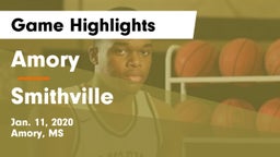 Amory  vs Smithville Game Highlights - Jan. 11, 2020