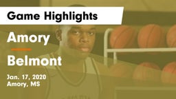 Amory  vs Belmont  Game Highlights - Jan. 17, 2020