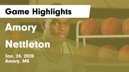 Amory  vs Nettleton  Game Highlights - Jan. 24, 2020