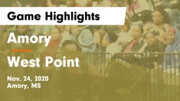 Amory  vs West Point  Game Highlights - Nov. 24, 2020