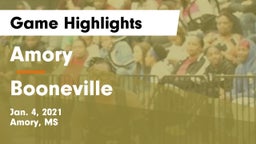 Amory  vs Booneville  Game Highlights - Jan. 4, 2021