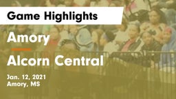 Amory  vs Alcorn Central  Game Highlights - Jan. 12, 2021