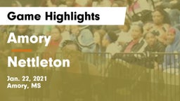 Amory  vs Nettleton  Game Highlights - Jan. 22, 2021