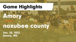 Amory  vs noxubee county Game Highlights - Jan. 20, 2023