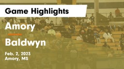 Amory  vs Baldwyn  Game Highlights - Feb. 2, 2023