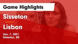 Sisseton  vs Lisbon  Game Highlights - Jan. 7, 2021