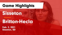 Sisseton  vs Britton-Hecla  Game Highlights - Feb. 2, 2021