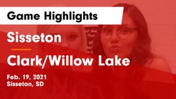 Sisseton  vs Clark/Willow Lake  Game Highlights - Feb. 19, 2021