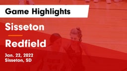Sisseton  vs Redfield  Game Highlights - Jan. 22, 2022