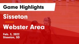 Sisseton  vs Webster Area  Game Highlights - Feb. 3, 2022