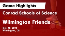 Conrad Schools of Science vs Wilmington Friends  Game Highlights - Oct. 30, 2021