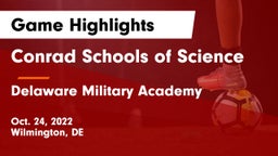 Conrad Schools of Science vs Delaware Military Academy  Game Highlights - Oct. 24, 2022