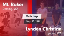 Matchup: Mt. Baker High vs. Lynden Christian  2016