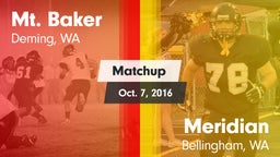 Matchup: Mt. Baker High vs. Meridian  2016