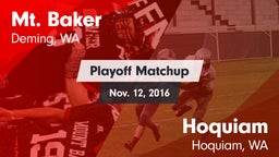 Matchup: Mt. Baker High vs. Hoquiam  2016