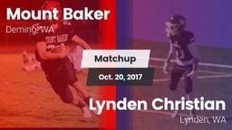 Matchup: Mt. Baker High vs. Lynden Christian  2017