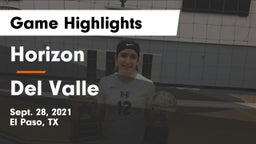 Horizon  vs Del Valle  Game Highlights - Sept. 28, 2021