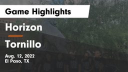 Horizon  vs Tornillo Game Highlights - Aug. 12, 2022