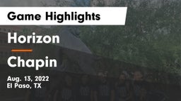 Horizon  vs Chapin  Game Highlights - Aug. 13, 2022