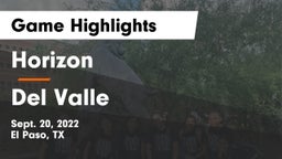 Horizon  vs Del Valle  Game Highlights - Sept. 20, 2022