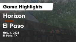 Horizon  vs El Paso  Game Highlights - Nov. 1, 2022