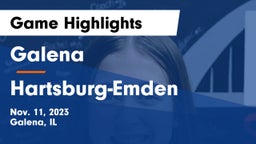Galena  vs Hartsburg-Emden Game Highlights - Nov. 11, 2023