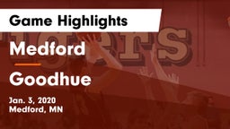 Medford  vs Goodhue  Game Highlights - Jan. 3, 2020