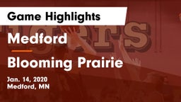 Medford  vs Blooming Prairie  Game Highlights - Jan. 14, 2020